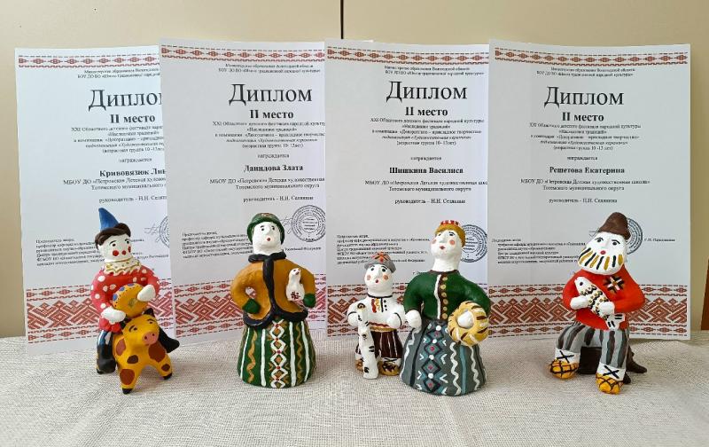 Воспитанники Петровской детской художественной школы (ДХШ) завоевали 15 дипломов на Всероссийском смотре народного творчества.