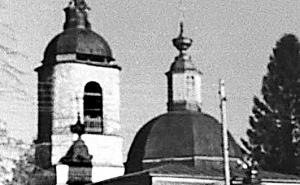 Так выглядела в начале прошлого столетия Богородская Рождественская церковь в Леваше.