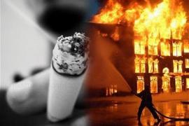 Половина возгораний в жилом секторе происходит по вине курильщиков.