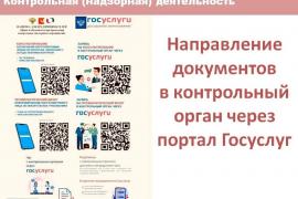 Как направить документы в надзорный орган через госуслуги.